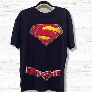 DC Comics Men's Superman Graphic Tee Shirt With Cape Size XXL